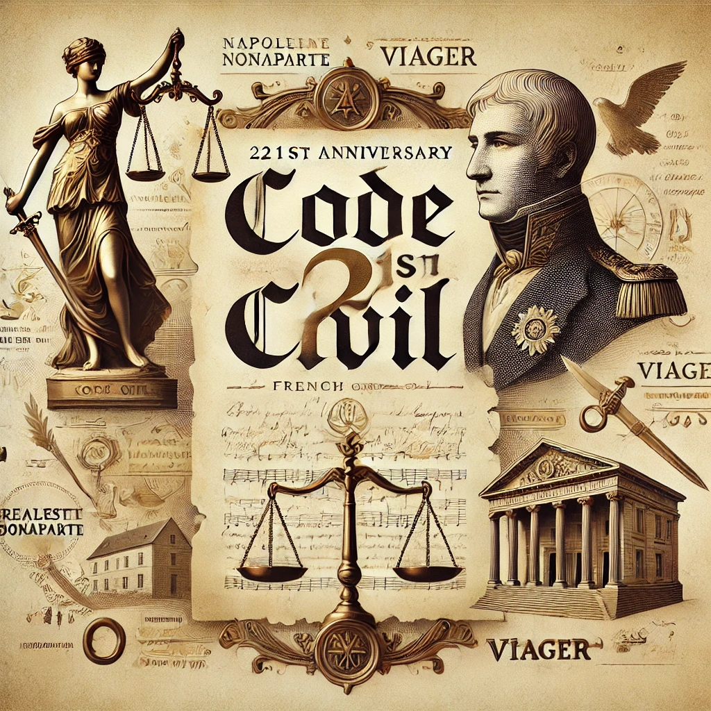 21 mars 1804 – 21 mars 2025 : 221 ans du code civil